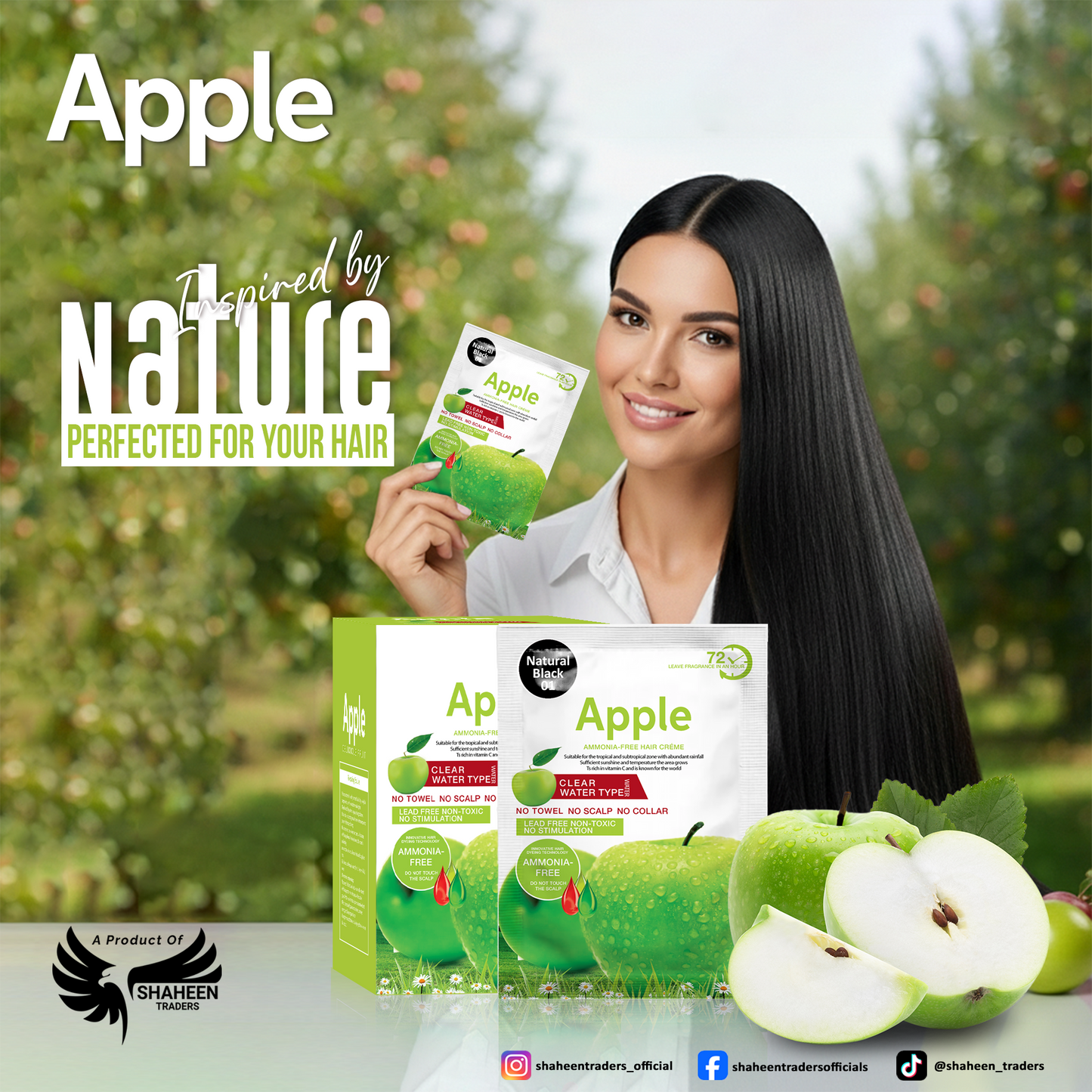 Apple Hair Creme+Developer (500ml+500ml)