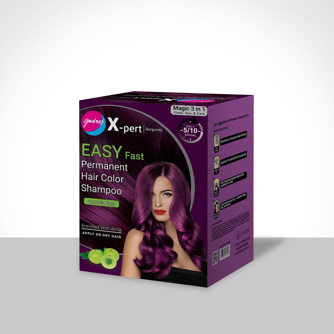 Godrej X-Pert Easy Fast Permanent Hair Color Shampoo