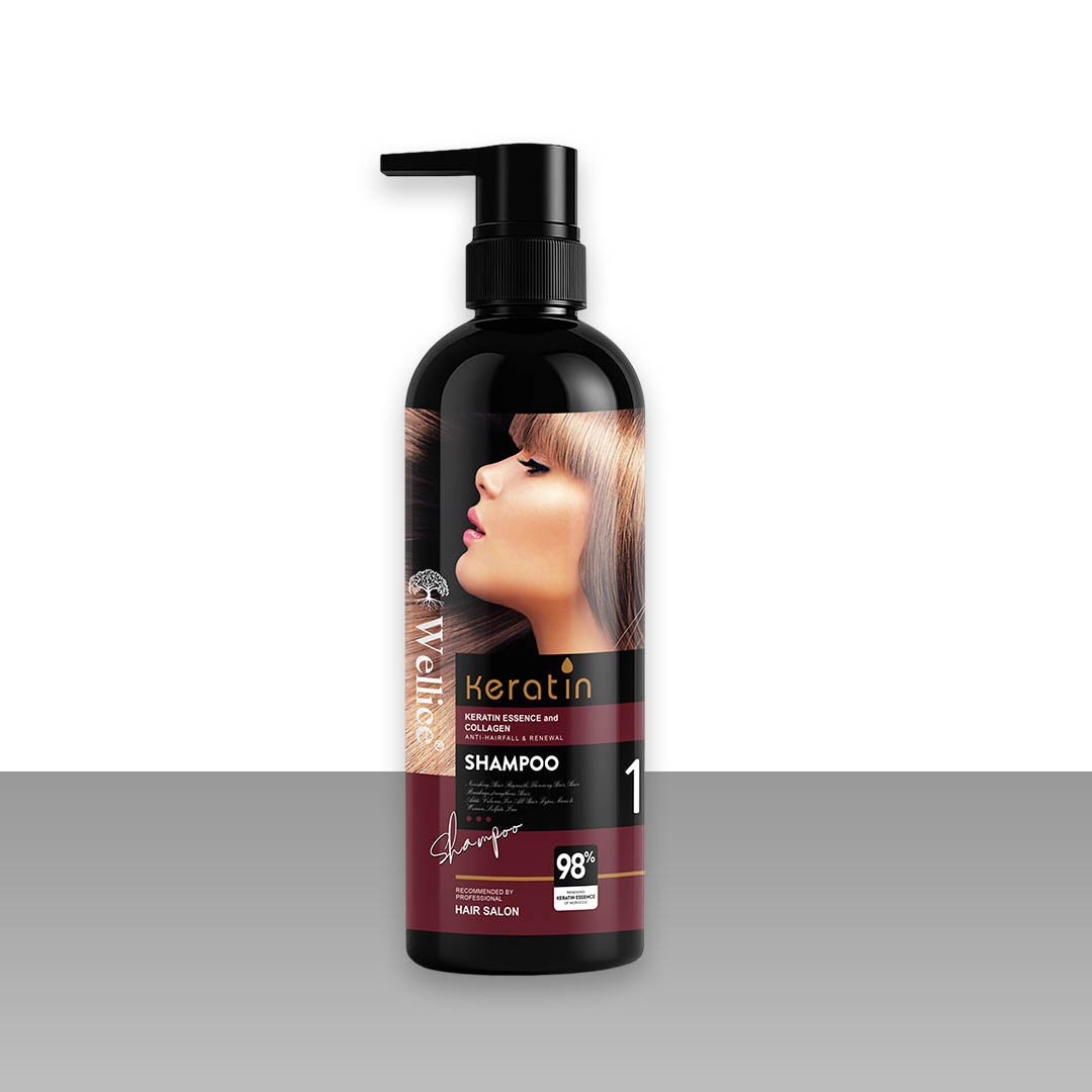 Wellice Keratin Shampoo Bottle