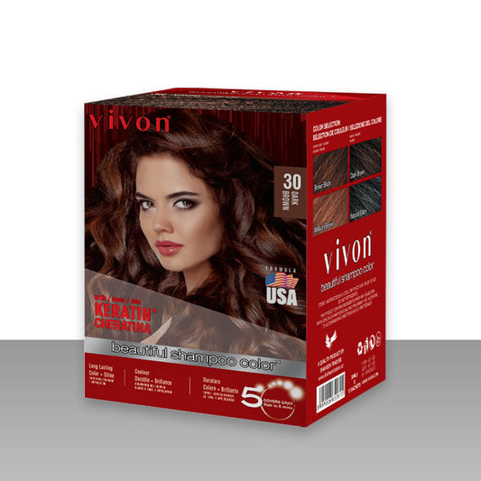 VIVON Hair color Shampoo | 30ml (12Sachet)